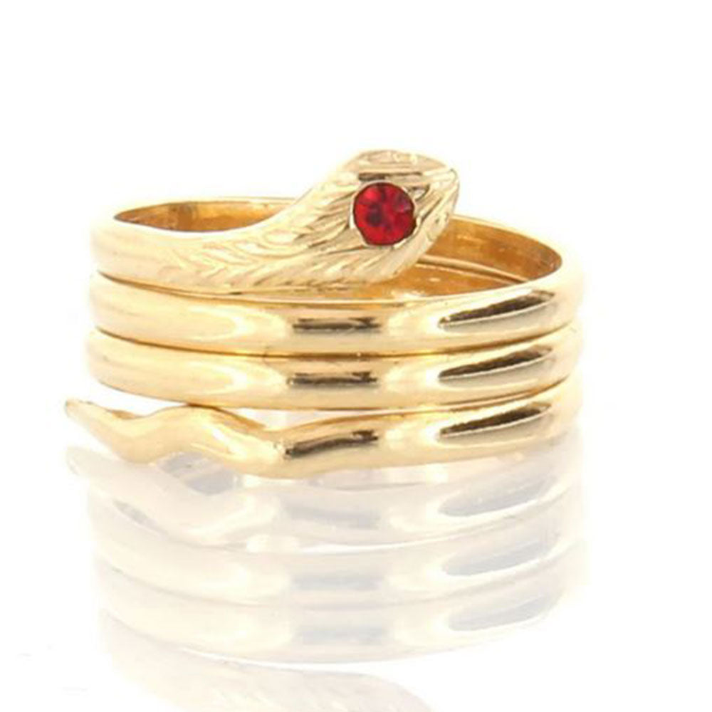 Anello Bambina in Oro Giallo Serpolina