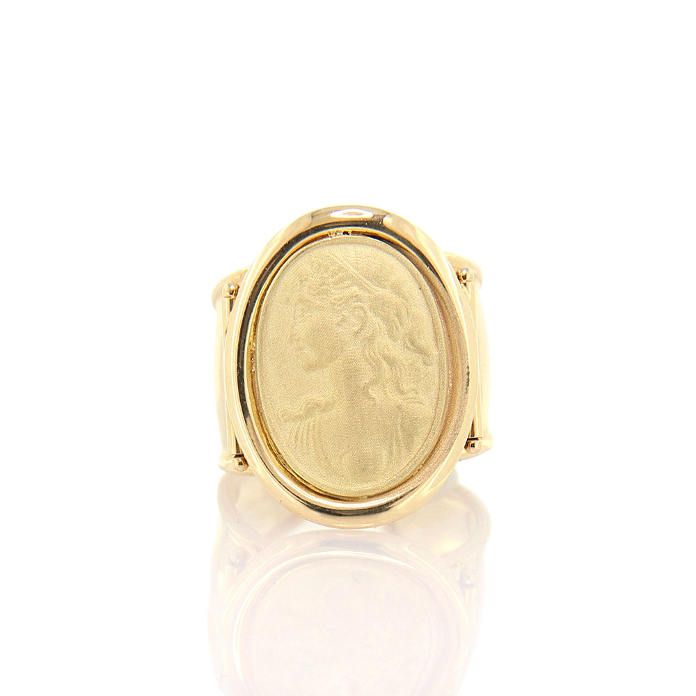 Anello Donna Cameo in Oro Giallo