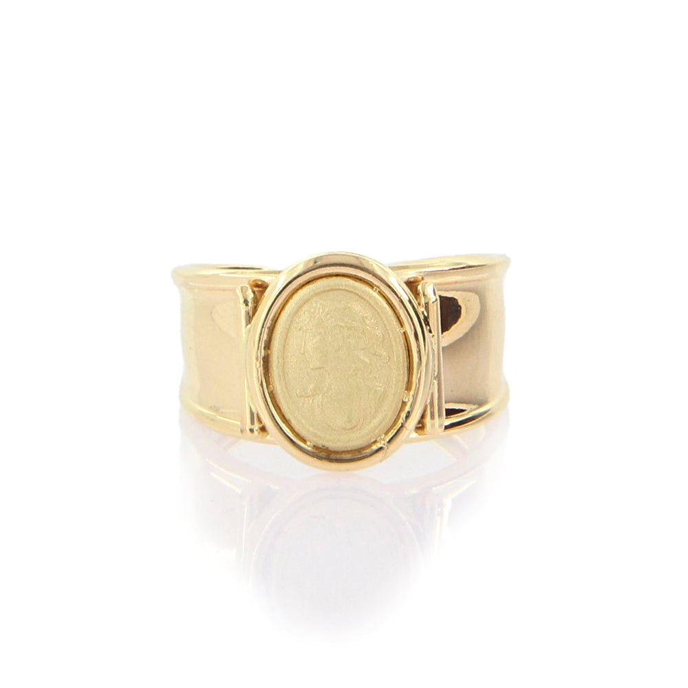 Anello Donna Cammeo in Oro Giallo