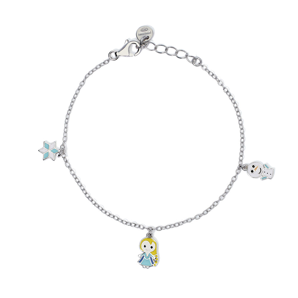 Bracciale Bambina in Argento con ciondoli Neve  Mabina Gioielli