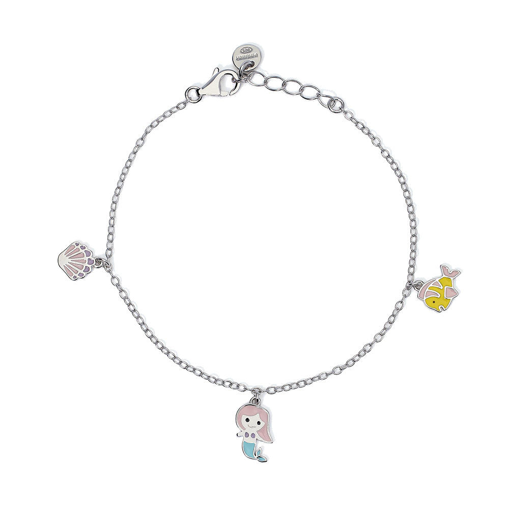 Bracciale Bambina in Argento con simboli Mare Mabina Gioielli