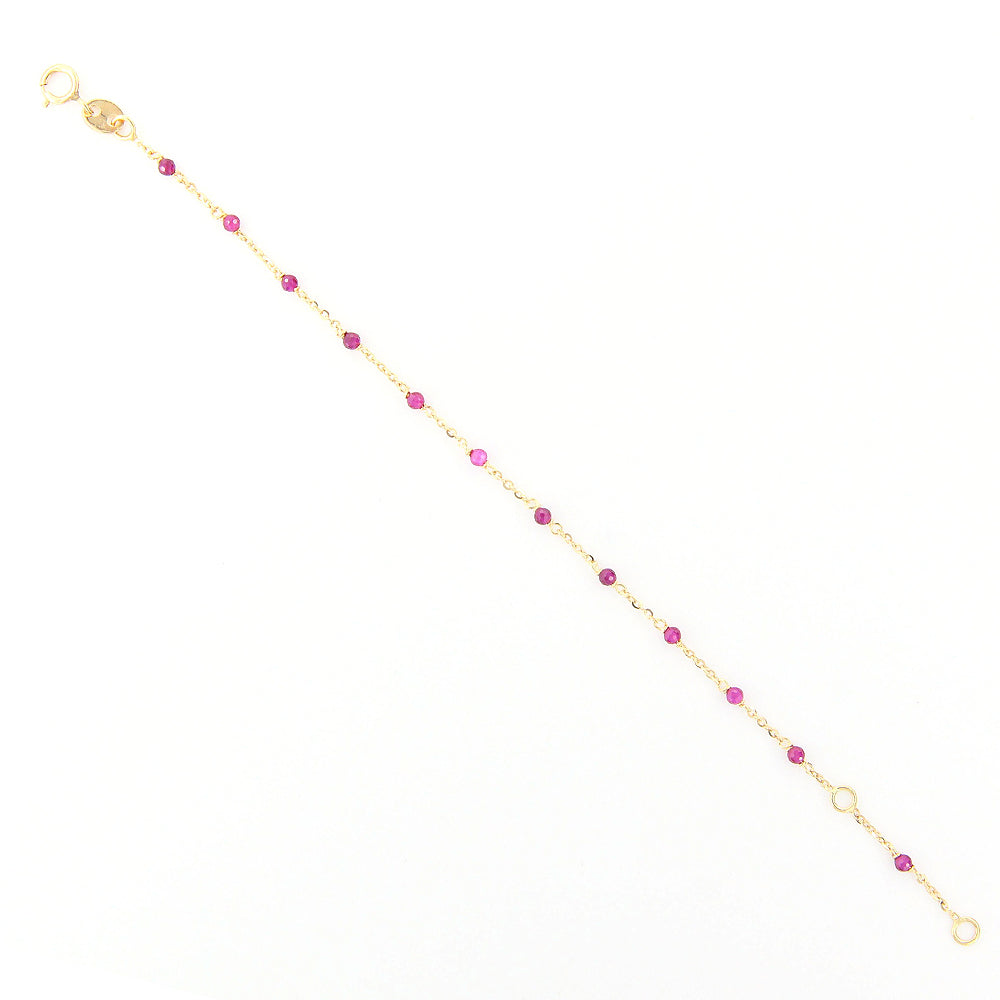 Bracciale Bambino Battesimo in Oro Giallo e Spinello