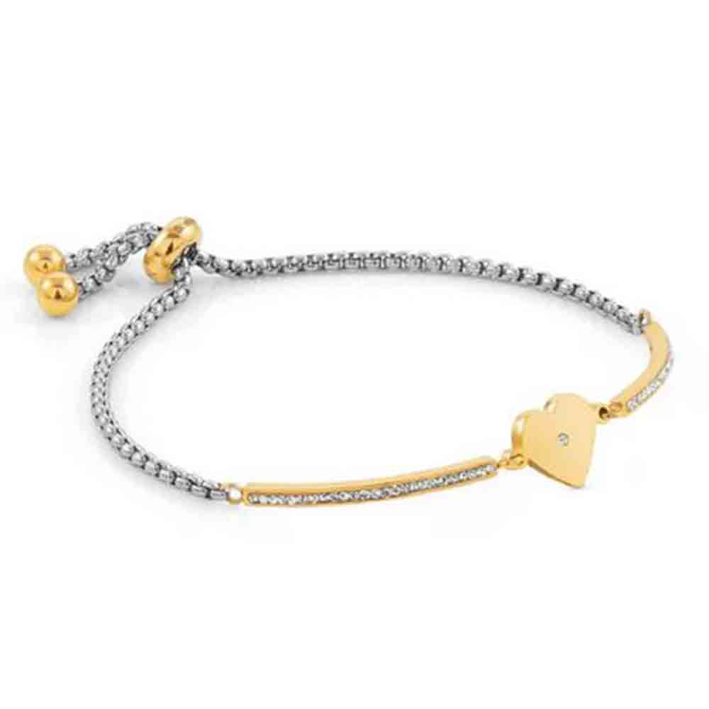 Bracciale Donna Acciaio Gold Milleluci Cuore Nomination