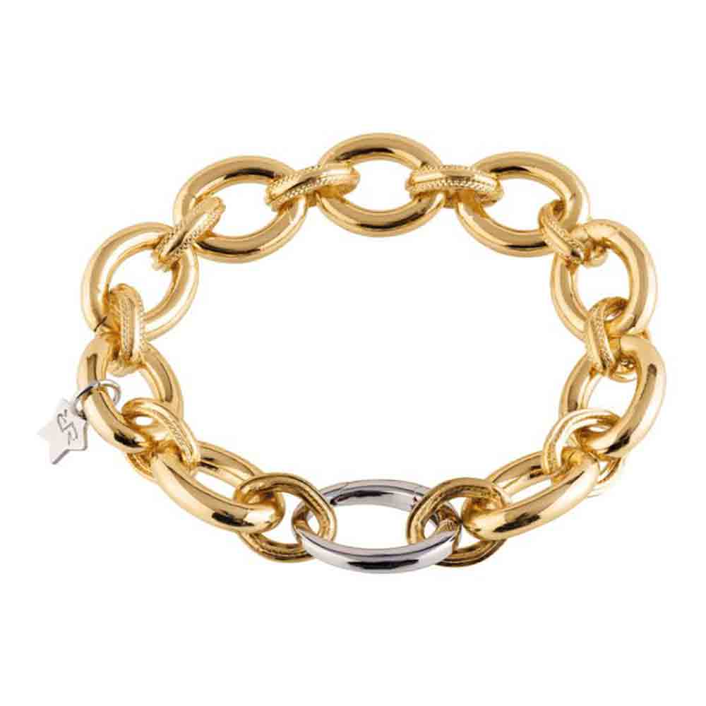 Bracciale Donna Diva con maglie doppia texture Rebecca Gioielli