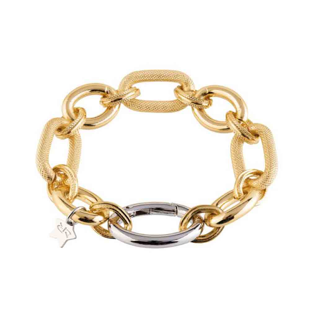 Bracciale Donna Diva con maglie mix doppia texture Rebecca Gioielli
