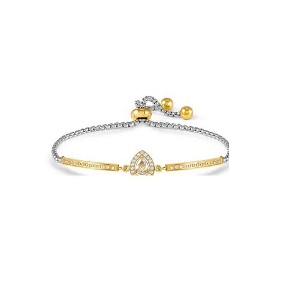 Bracciale Donna RoyalDream Gold Goccia con Cristalli bianchi e Zirconi Nomination