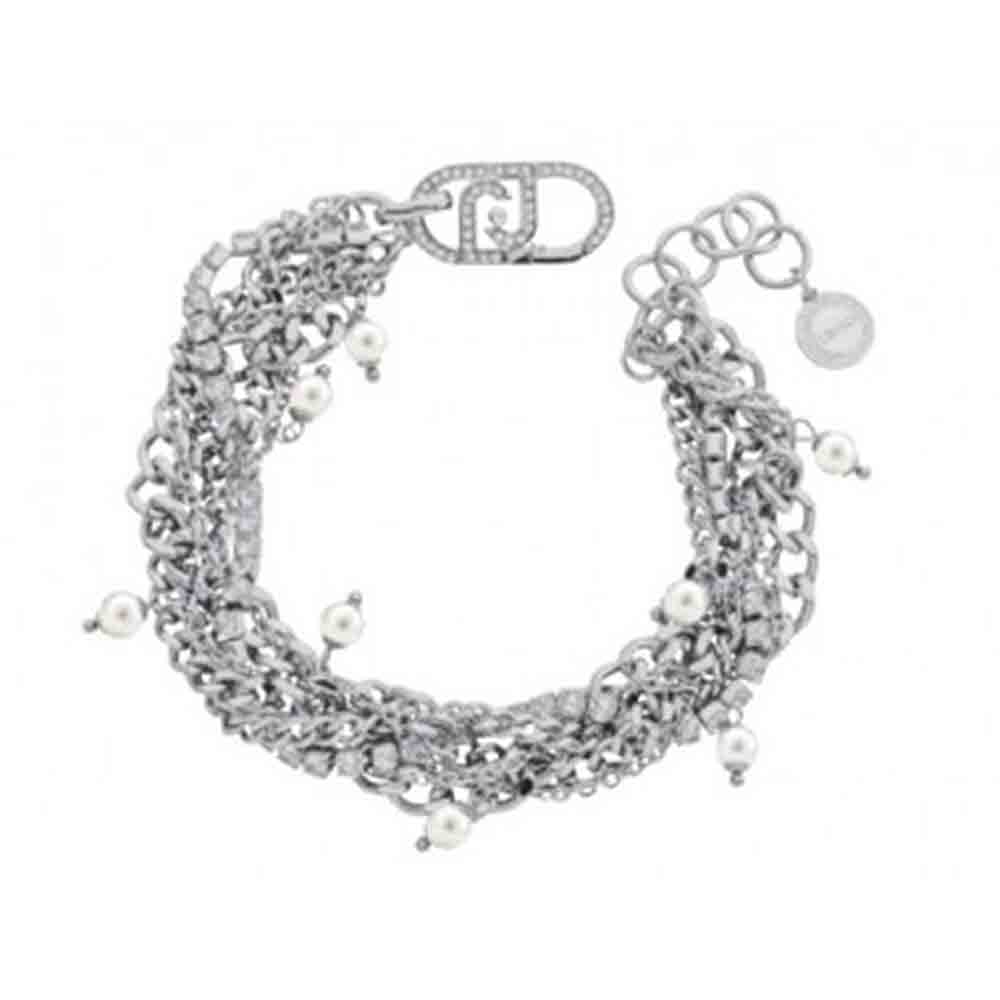 Bracciale Donna in Acciaio Perle Strass Liu Jo Luxury