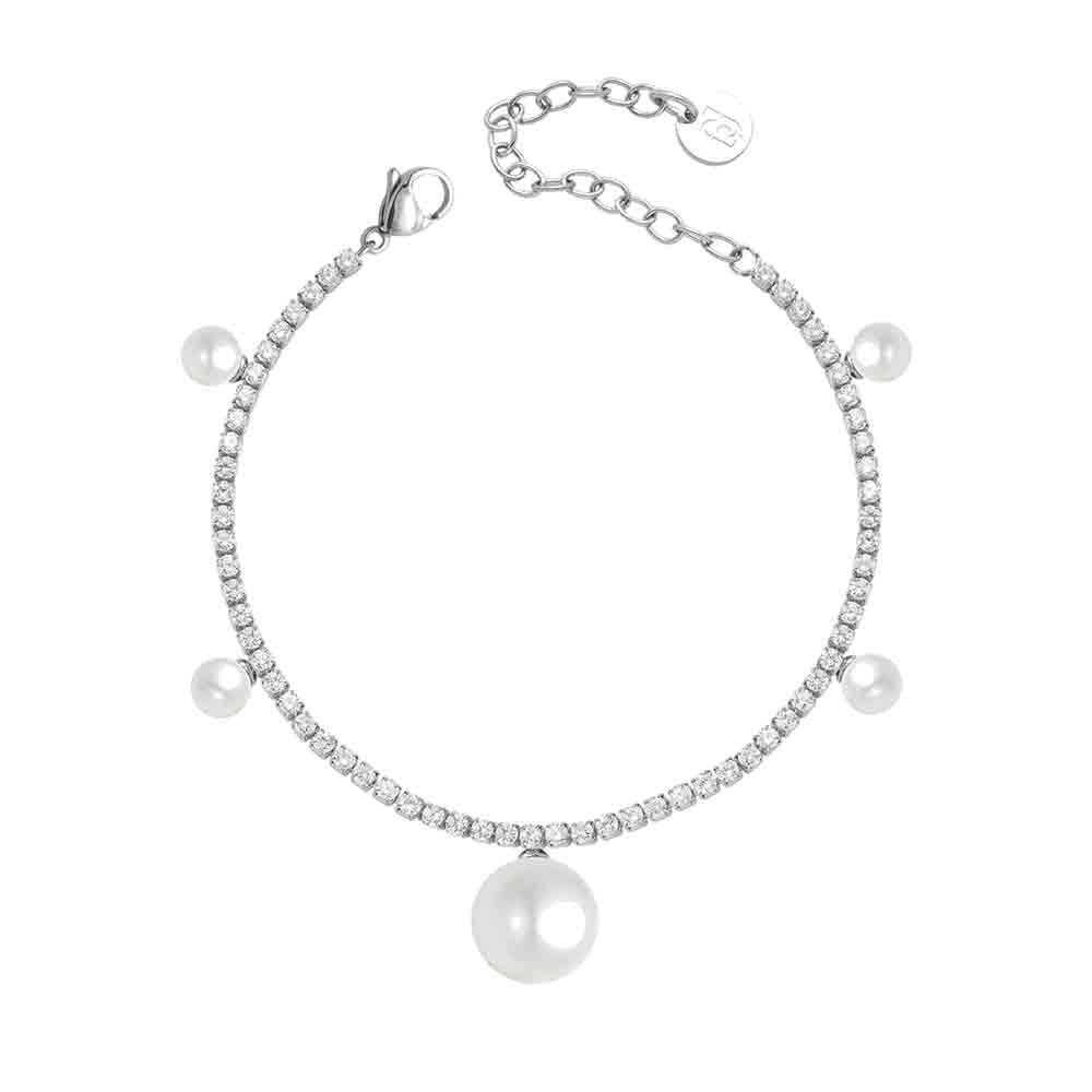 Bracciale Donna in Acciaio Silver con Perla Liu Jo Luxury