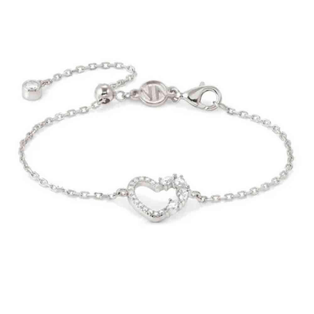 Bracciale Donna in Argento Shine Me Up Cuore e Zirconi Nomination