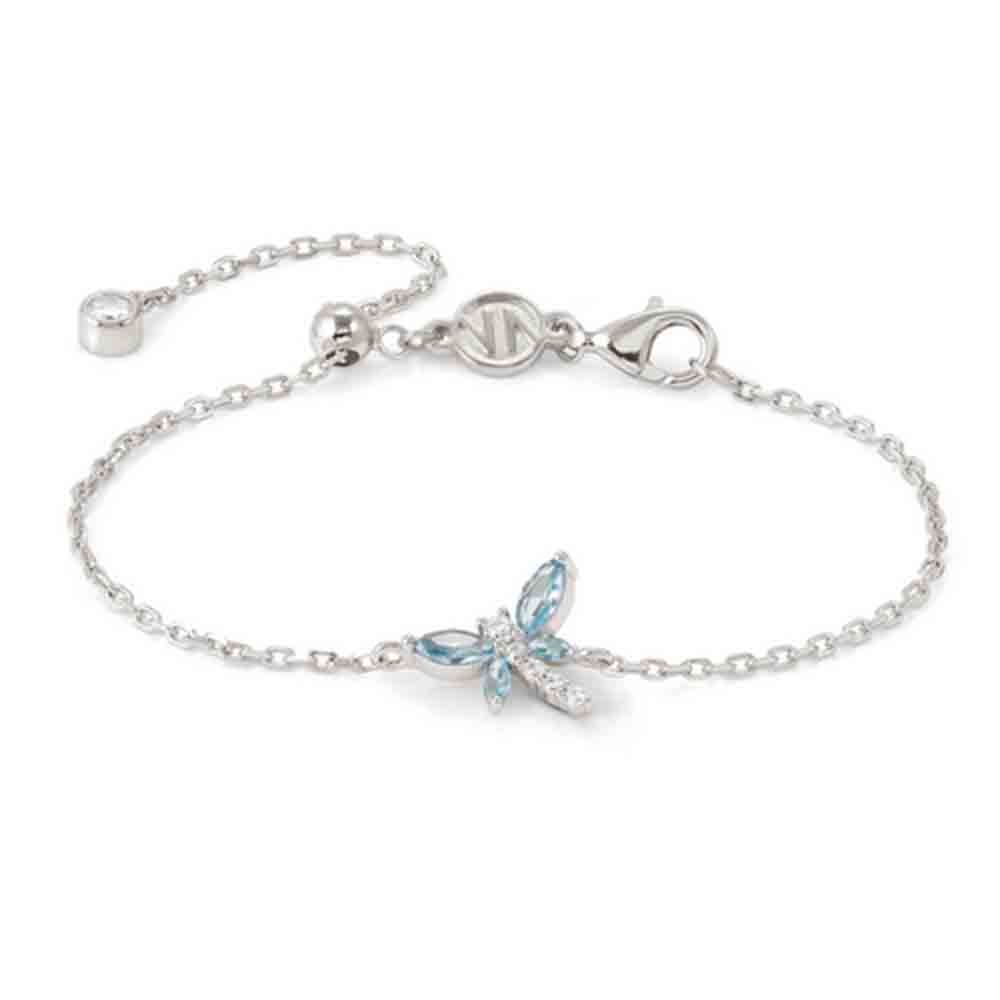 Bracciale Donna in Argento Shine Me Up con Libellula Azzurra Nomination