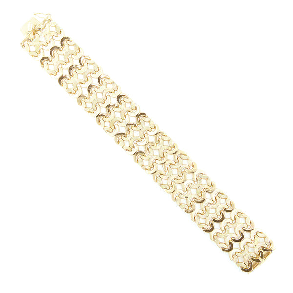 Bracciale Aperto Regolabile Dorato Con Sciarpa In Seta Rimovibile – Gioiello 2-in-1 Bohémien Vintage Per Donna