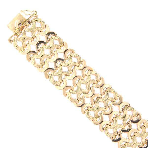 Bracciale elastico con piastrelle color crema e oro // bracciale smaltato elastico, bracciale impilabile, bracciale boho con piastrelle smaltate, regalo per lei, di tendenza - Italia