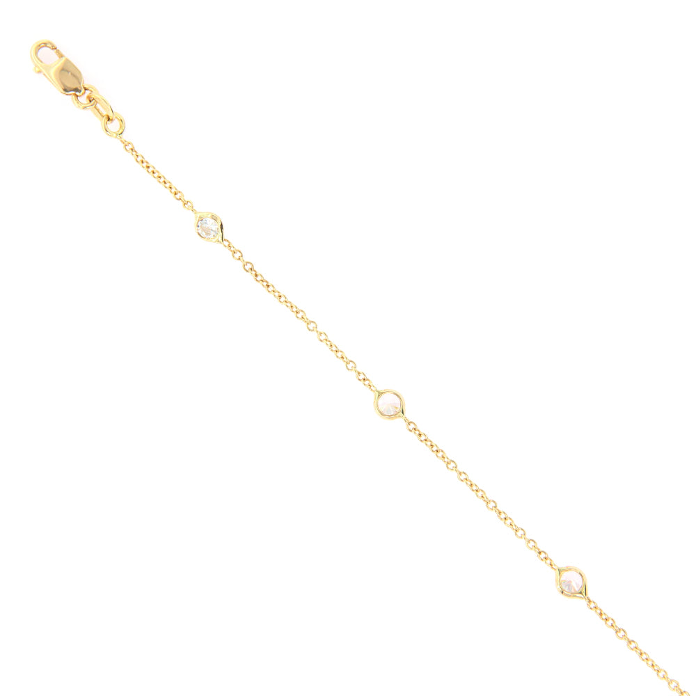 Bracciale Donna in Oro Giallo con Zirconi