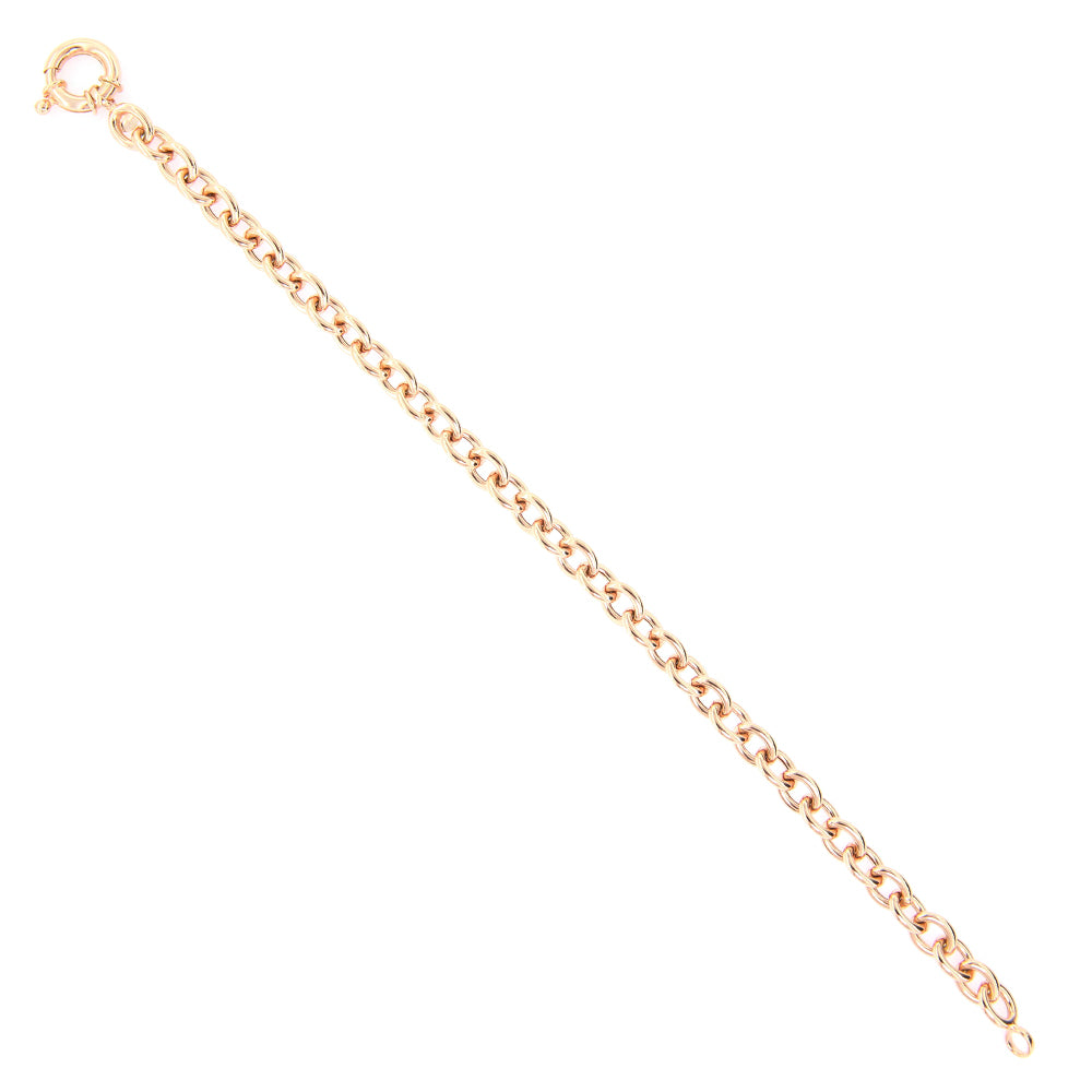 Bracciale Donna in Oro Rosa Maglia Rolo