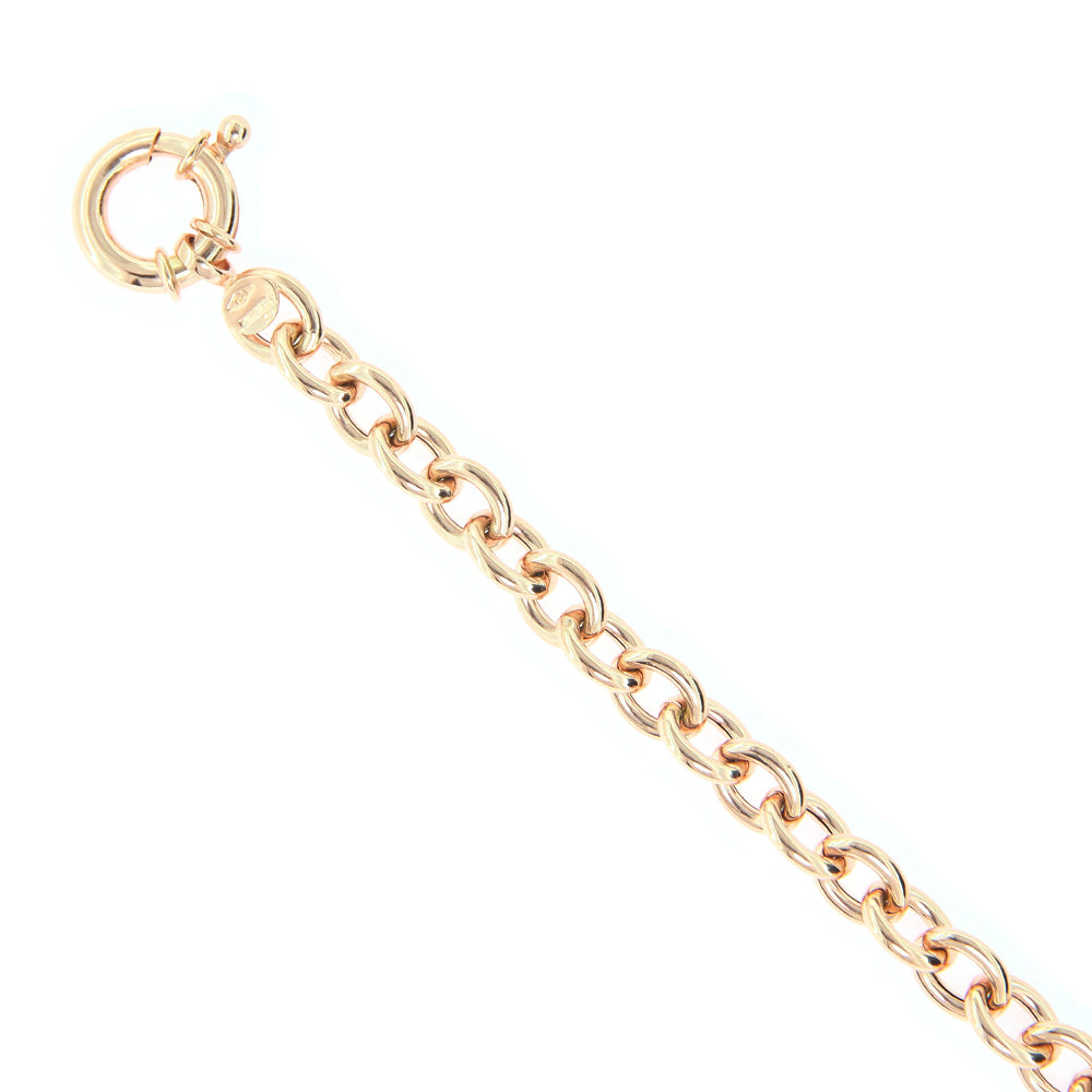 Bracciale Donna in Oro Rosa Maglia Rolo