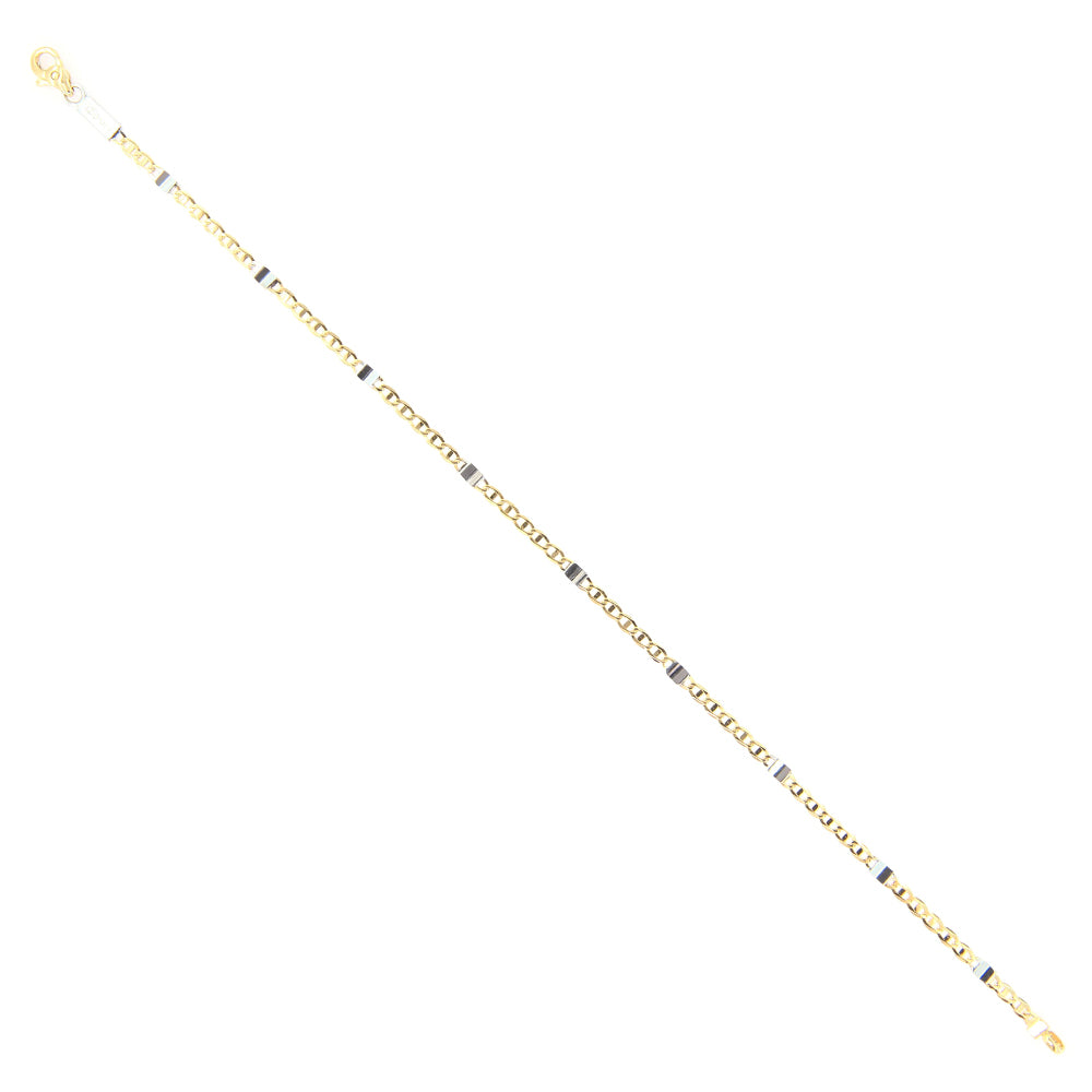 Bracciale Unisex in Oro 2 Colori Massiccio