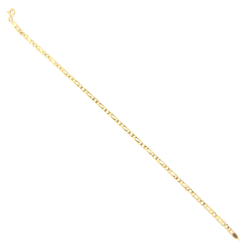 Bracciale Unisex in Oro Giallo Massiccio Maglia Alternata