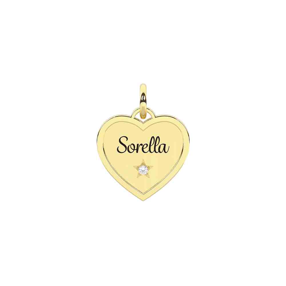 Ciondolo dorato con scritta sorella Componibile By You Sorella Sei parte di Me 741168 Kidult