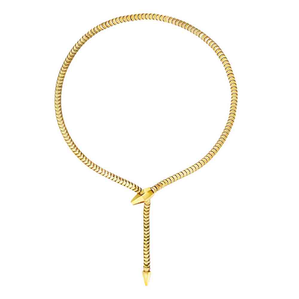 Collana Donna Acciaio Gold Snake Hypnotic Breil