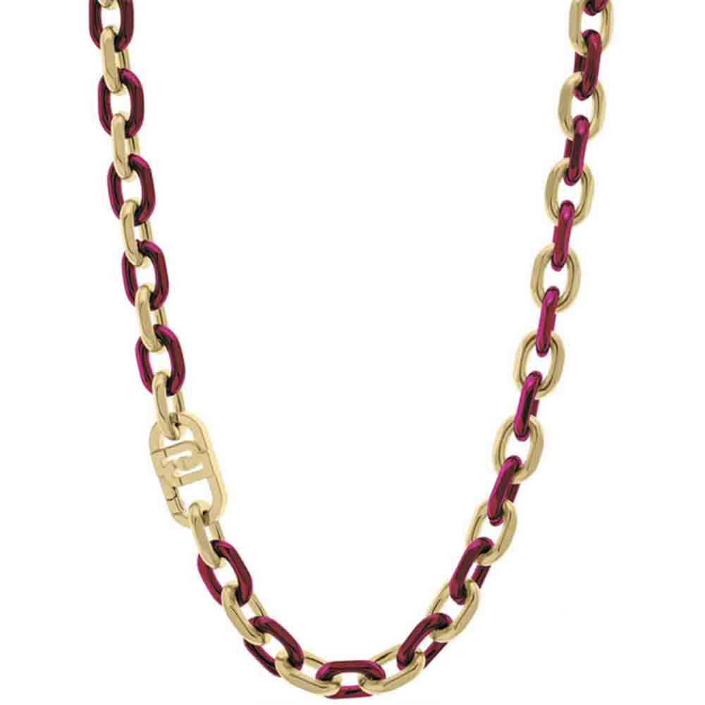 Collana Donna Acciaio Gold e Bordeaux Fashion Liu Jo Luxury