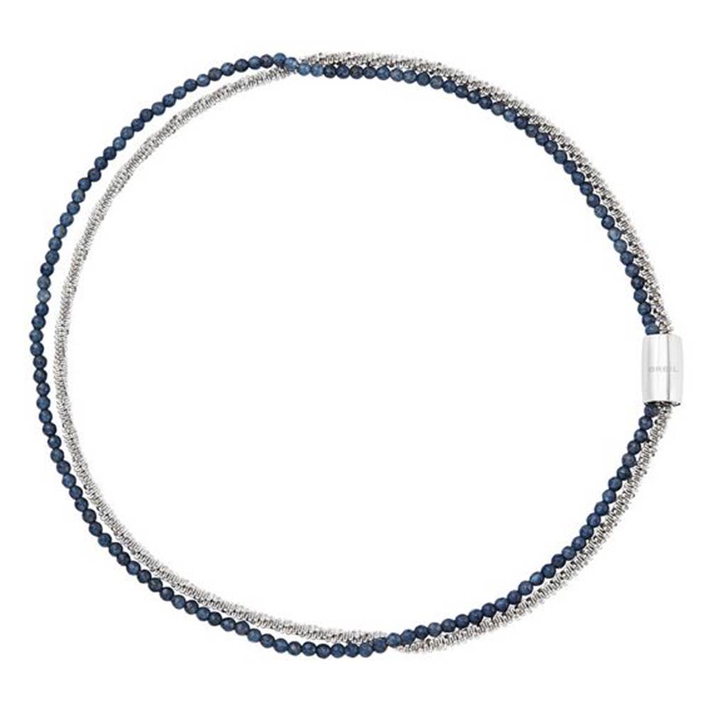 Collana Donna Acciaio e Agata Indigo Magnetica System Breil