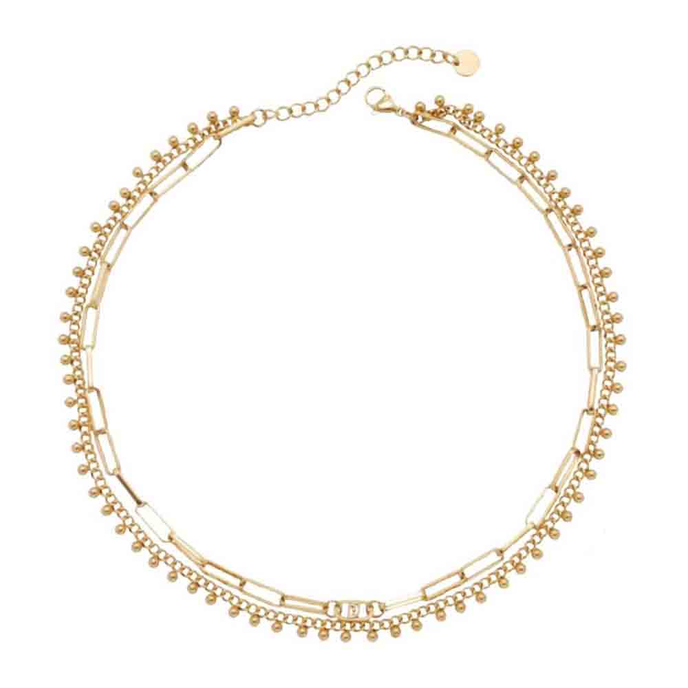 Collana Donna in Acciaio Gold Essential Liu Jo Luxury