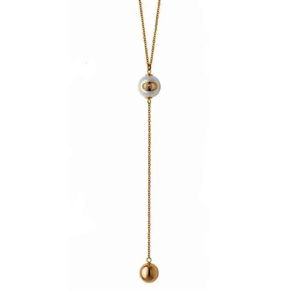 Collana Donna in Acciaio Gold con Perla Liu Jo Luxury