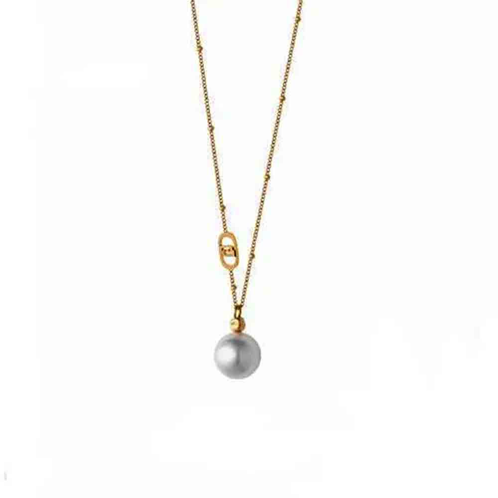 Collana Donna in Acciaio Gold e Perla Liu Jo Luxury