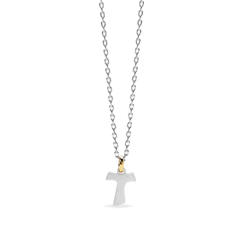 Collana Uomo in Argento con croce Tau Mabina Gioielli