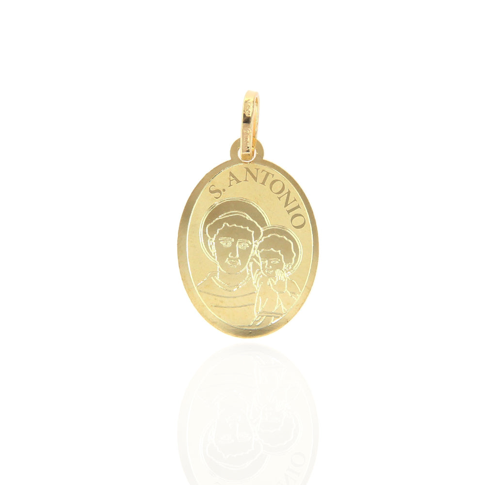 Medaglia Religiosa S. Antonio in Oro Giallo