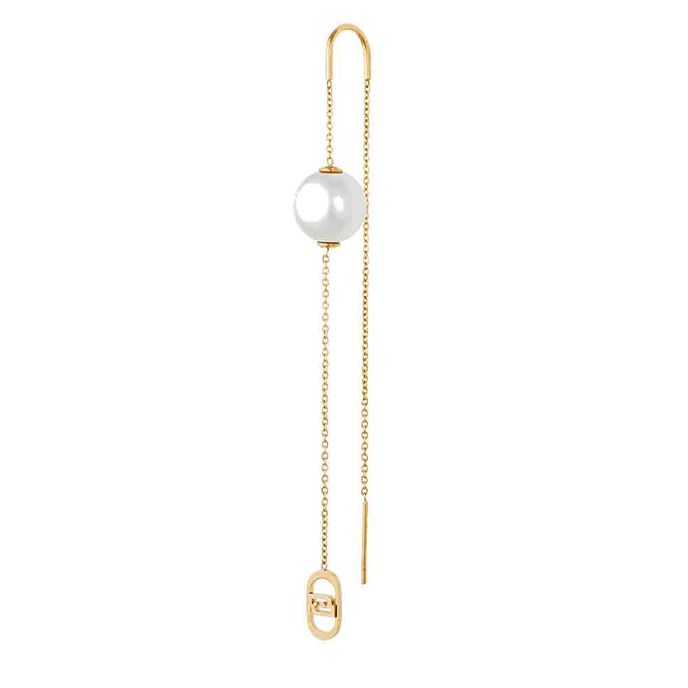 Orecchini Donna in Acciaio Gold con Perla Liu Jo Luxury
