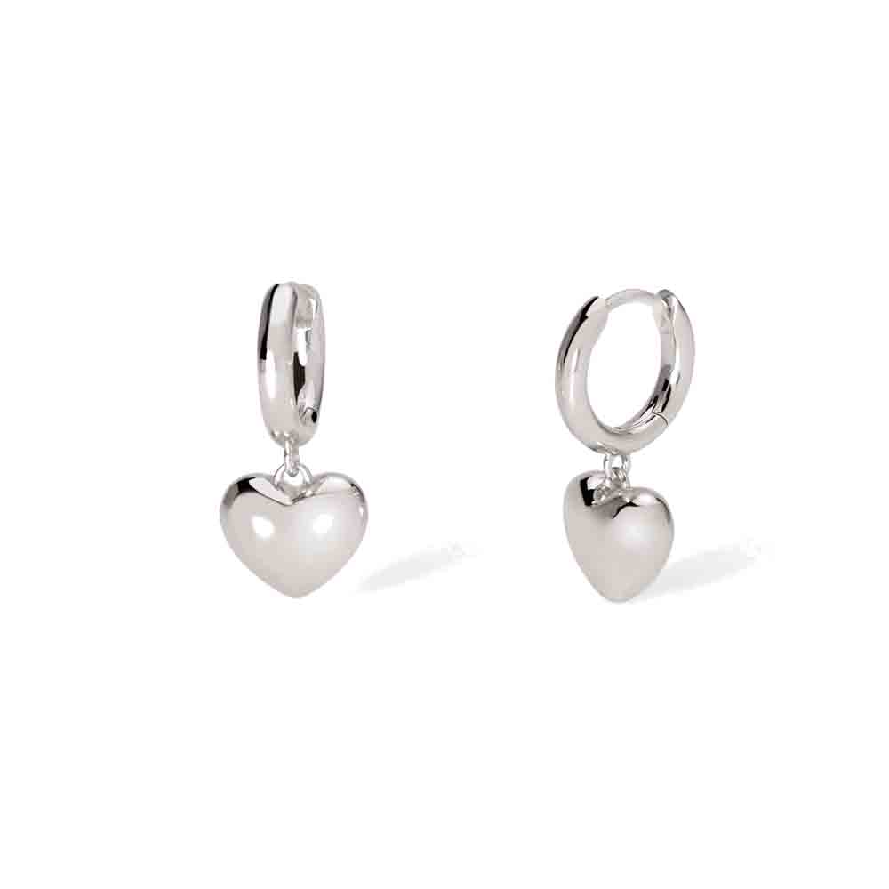 Orecchini Donna in argento con cuore Mabina Gioielli