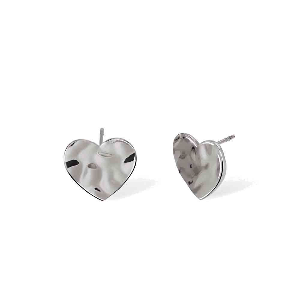 Orecchini cuore effetto martellato Style 03 861008 Kidult