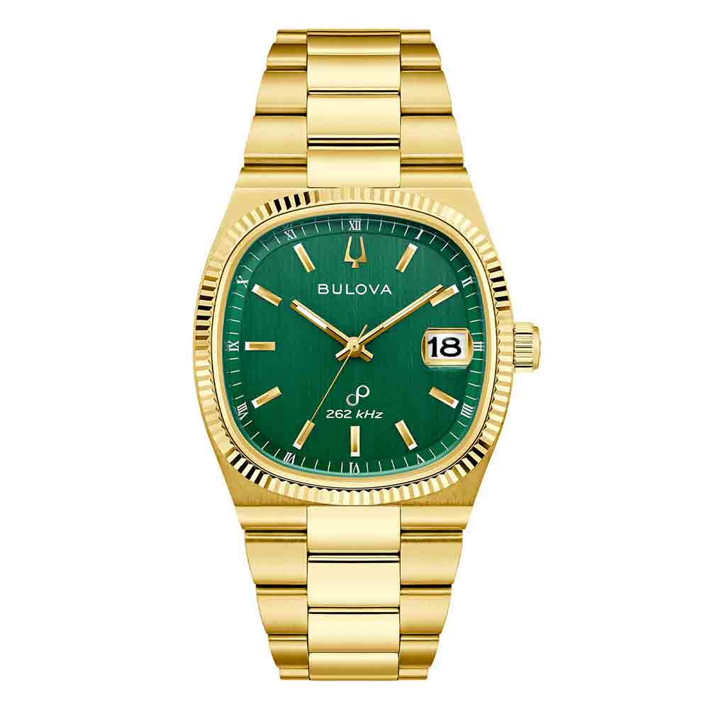 Orologio Uomo Super Seville Verde Oro Bulova