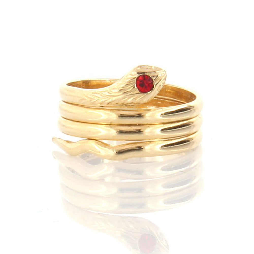 Anello Bambina in Oro Giallo Serpolina