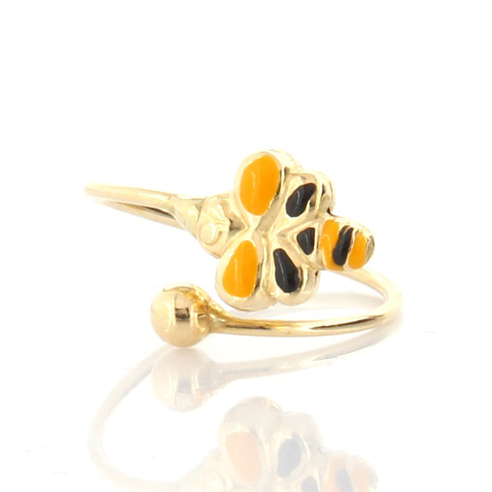 Anello Bambina in Oro Giallo con Ape