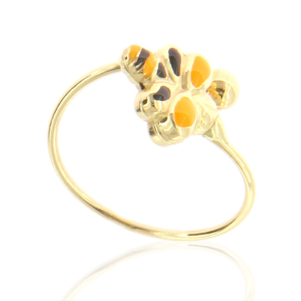 Anello Bambina in Oro Giallo con Ape