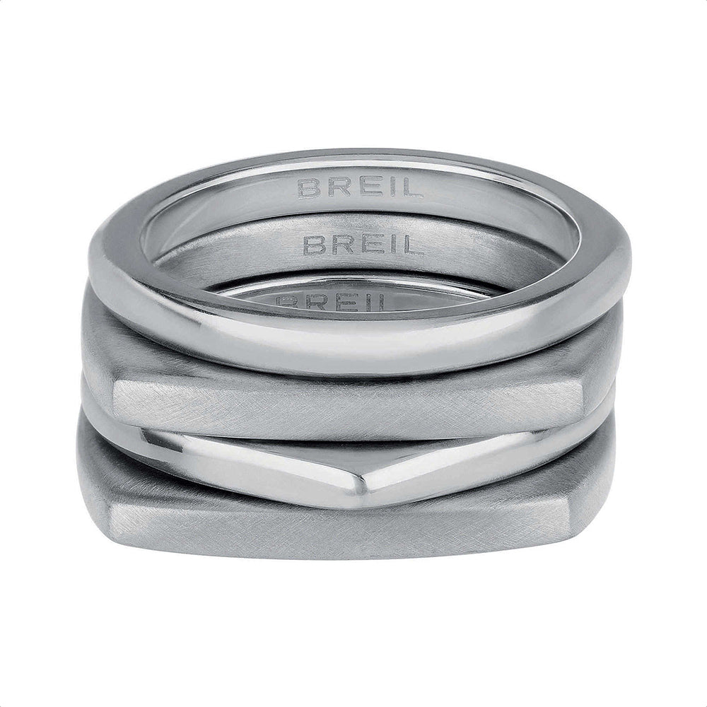 Anello Donna Acciaio Silver Tetra Misura 16 Breil