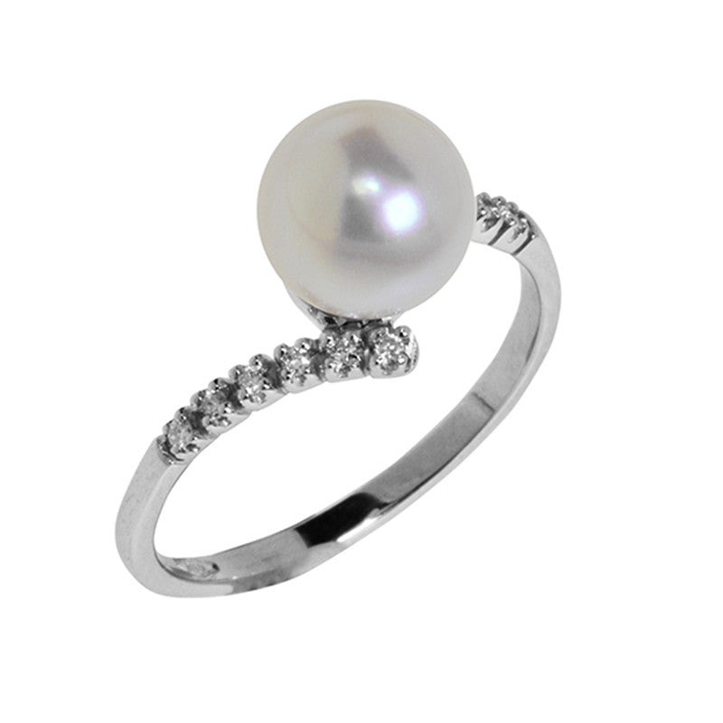 Anello Donna con Perla Acqua Dolce AE209B - Genesia