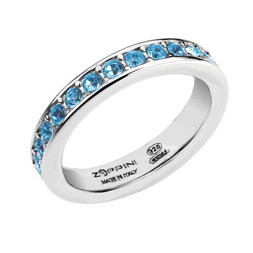 Anello Donna con Swarovski Azzurro Misura 18 SR_D0004 - Zoppini