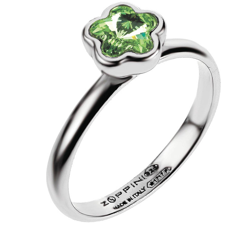 Anello Donna con Swarovski Verde Misura 14 SR_B0017 - Zoppini