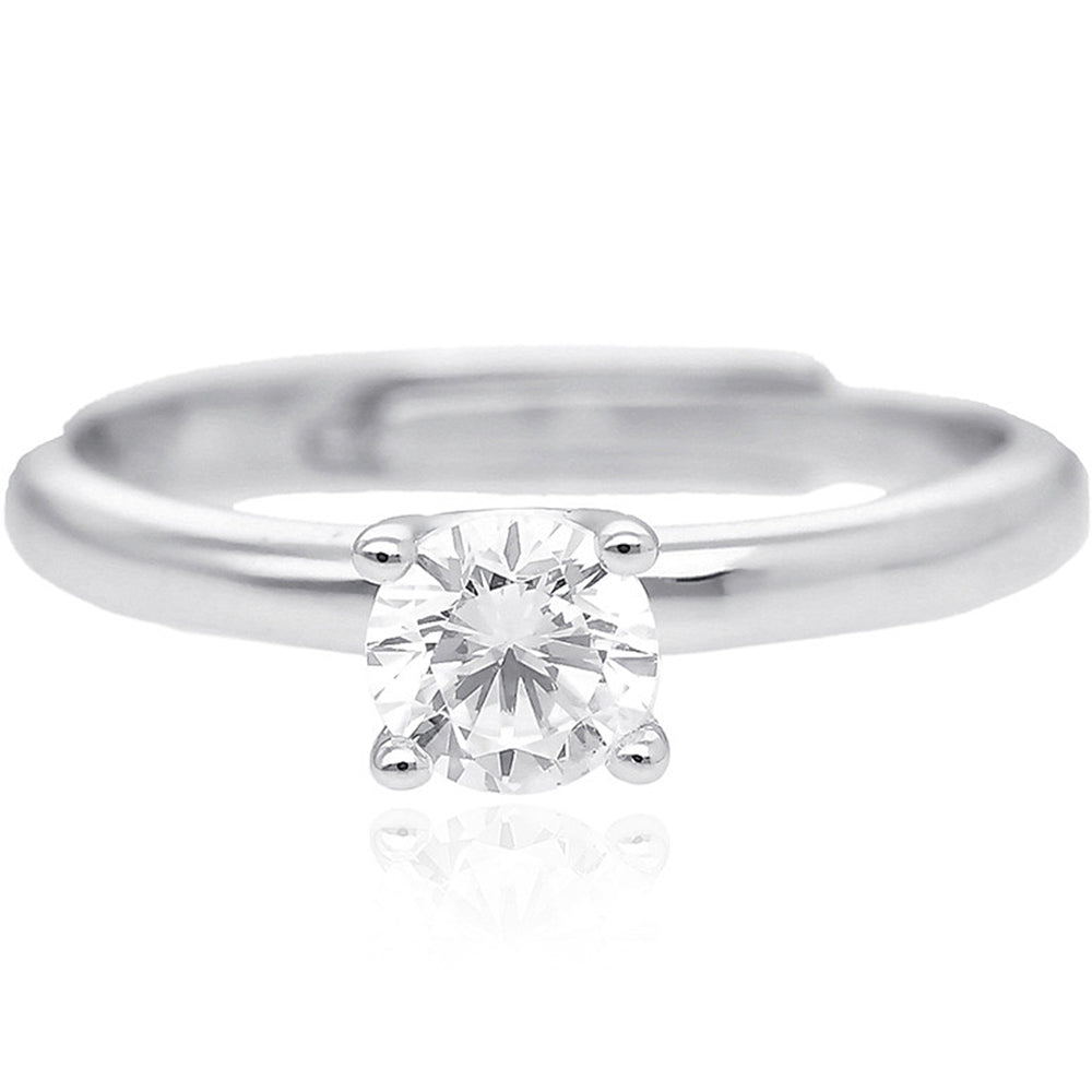 Anello Donna in Argento Zircone Solitario Mabina Gioielli