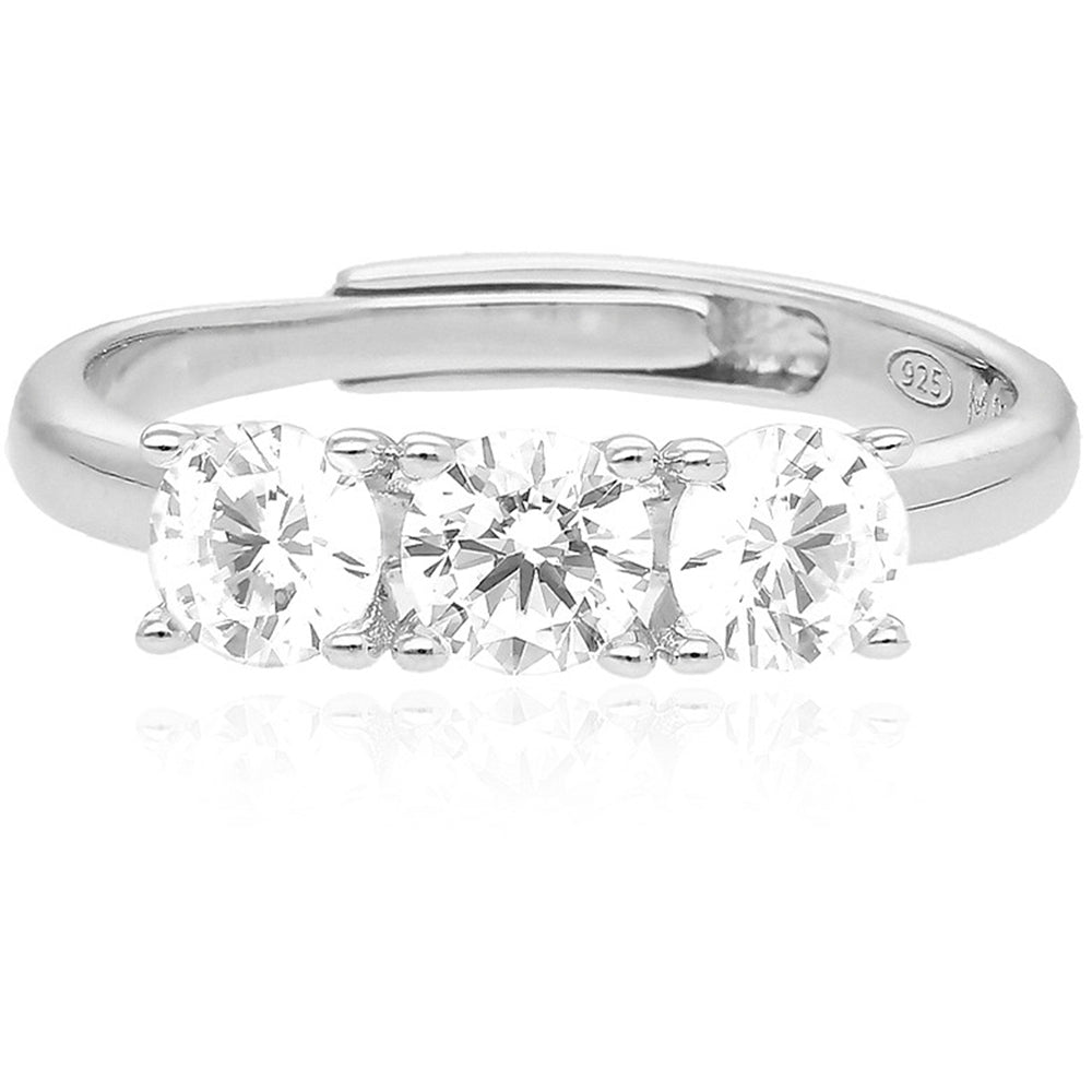 Anello Donna in Argento Zirconi Trilogy Mabina Gioielli