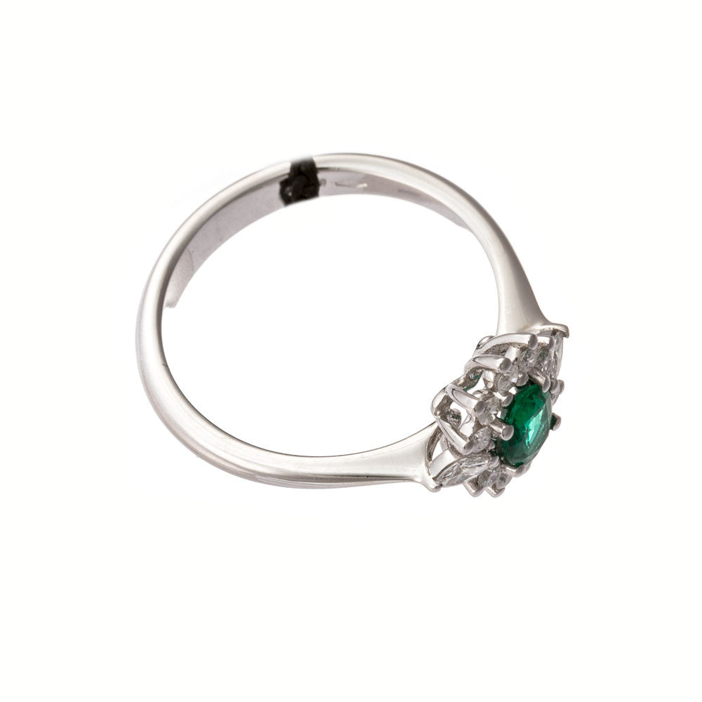 Anello Fantasia con Smeraldo Oro Bianco XF158/1BS4 - Recarlo