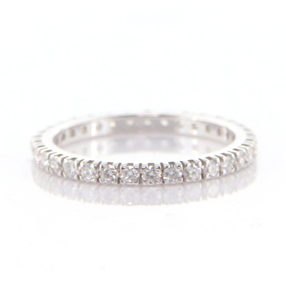 Anello Girodito in Oro Bianco con Diamanti