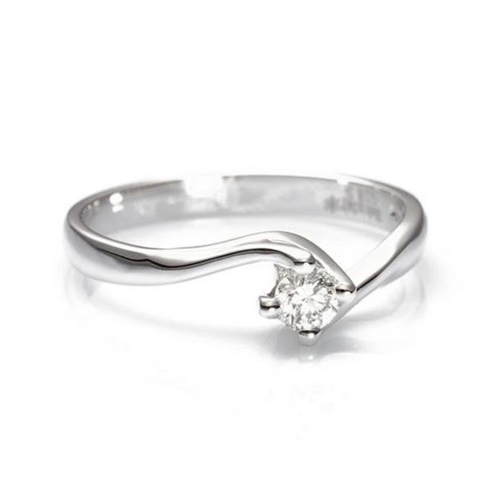 Anello Solitario Oro Bianco Davite & Delucchi