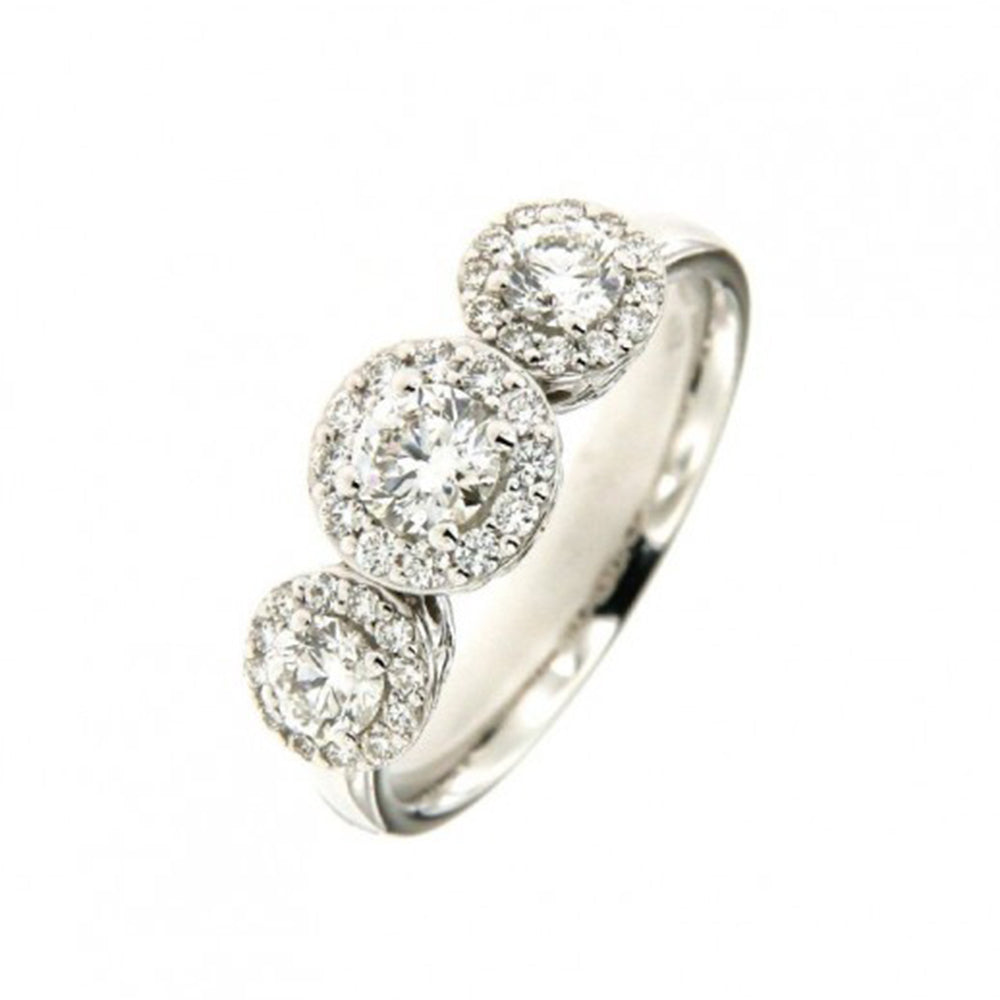 Anello Trilogy Anniversary Oro Bianco Recarlo