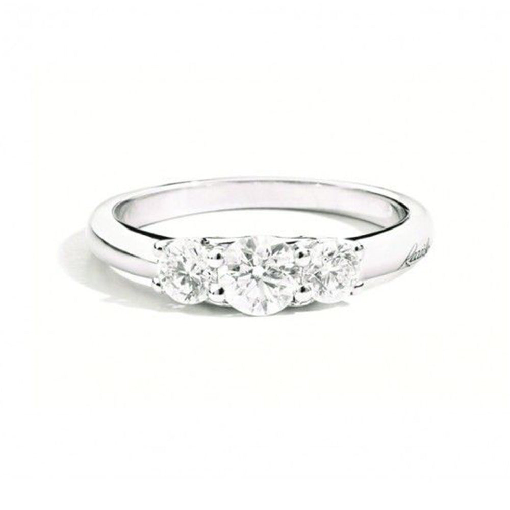 Anello Trilogy Oro Bianco con Diamanti Mafalda Recarlo
