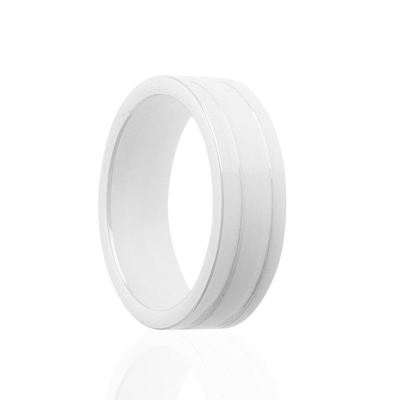 Anello Unisex in Ceramica Bianca Misura 16 G1178_C004 - Zoppini