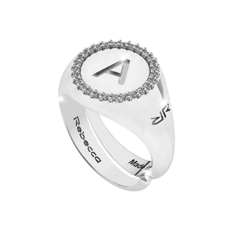 Anello Donna con Lettera Iniziale A SWRAZA51 - Rebecca Gioielli